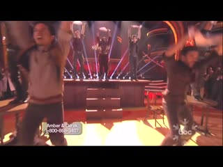 Derek hough amber riley dancing freestyle on dwts 11 25 13