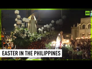 Dawn procession marks easter in the philippines