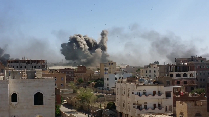 Йемен бомбовый удар ввс кса по жилому массиву саны май 2015