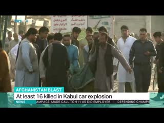 At least 16 people killed and 119 injured in a taliban claimed porn car bombing in afghanistans capital kabul