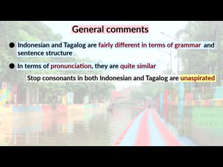 How similar are tagalog and indonesian