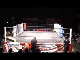 Jun kasai, kenji fukimoto & minoru fujita vs kamui, takashi sasaki & violento jack [tornado light tubes porn match]