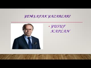 Yusuf kaplan türkiye, kendi yolunu kendisi belirleyecek 19 07 2019