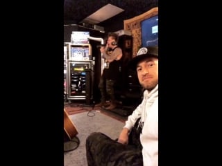 Papa roach jacoby shaddix with rasofficial in studio!