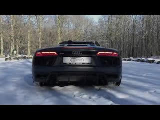 V10 droptop in winter wonderland! 2017 audi r8 v10 spyder (5 2 v10 na, 540hp)