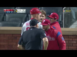 Bryce harper ejected after arguing bad strike call © nbc sports philadelphia