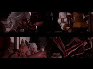 Futa threesome (the witcher sex)