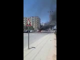 Three syrian s killed by a car porn explosion today in reyhanli town in hatay province