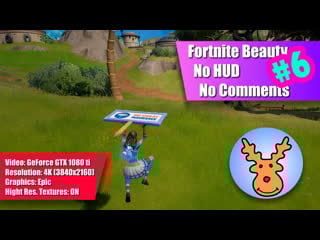 Fortnite beauty no hud, no comments #6 4k epic graphics epic victory royale!