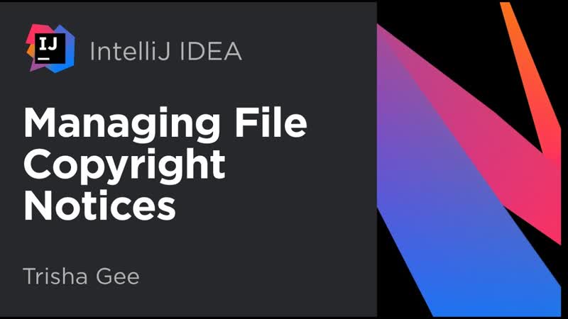 Intellij idea managing file copyright notices (2021)
