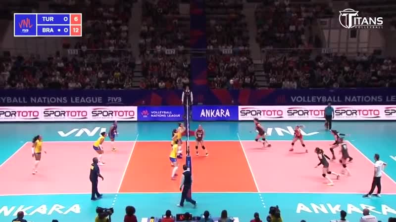 Gabriela braga guimaraes (gabi) fantastic volleyball spikes womens vnl 2018