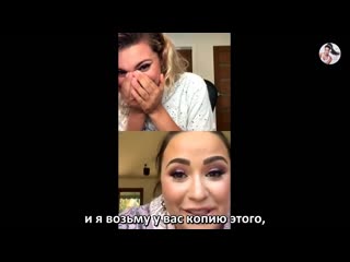 [rus/sub] demi lovato & tori kelly on instagram