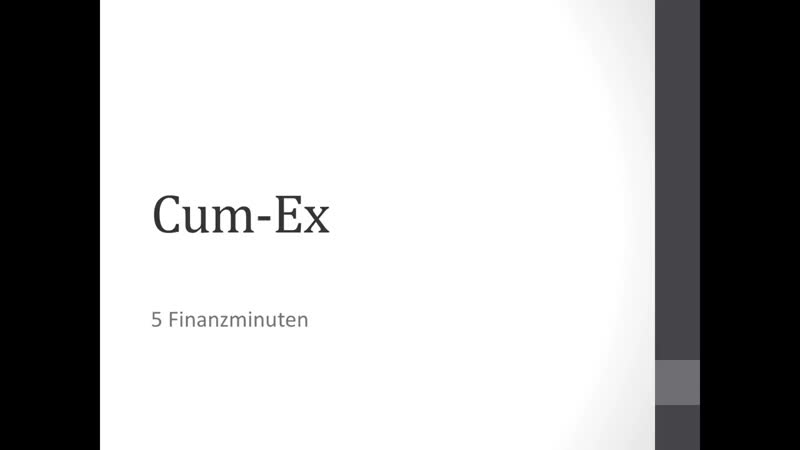 Cum ex / dividendenstripping einfach erklärt easyfinance