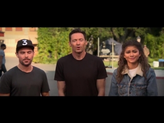 Amc theatres on twitter check out this special holiday greeting from realhughjackman, zacefron, zendaya see them in the #