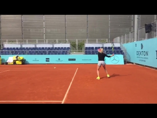 Practice genie bouchard mutua madrid open 2016