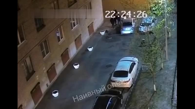 Пьяные бабы мешали парню парковаться