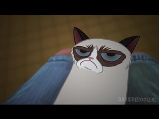 Tard the grumpy cat cartoon!