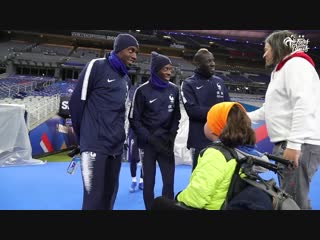 Apollo avec les champions du monde, equipe de france i fff 2018