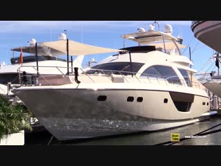 2019 cl yachts cla 76 deck and interior walkaround 2018 fort lauderdale boat show