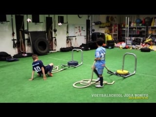 Voetbal krachttraining 2 slee trekken voetbalschool joga bonito (hq)