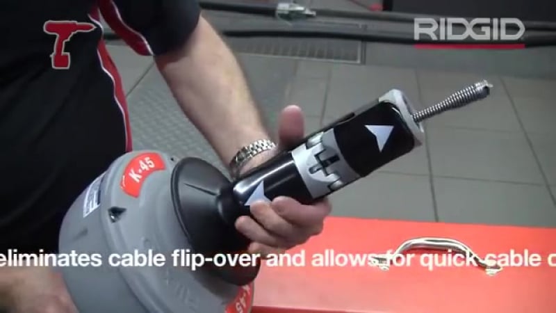 Устройство для прочистки труб с электроприводом ridgid k 45 drain cleaning machine