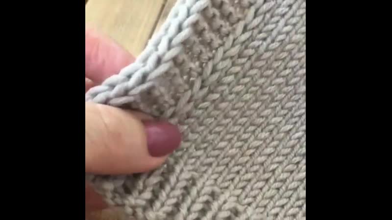 Красивая и аккуратная цельновязаная планка