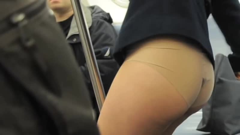 No pants uncensored no underwear subway ride
