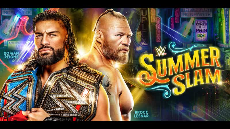 Wwe roman reigns vs brock lesnar summer slam 2022 (world wrestling wwe aew)