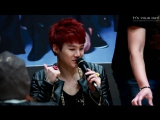 140918 목동팬싸인회 bts ׃׃ 돈많이 벌어서 고기 사주겠다는 민슈가