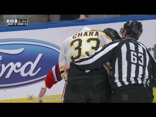 Zdeno chara vs zack kassian