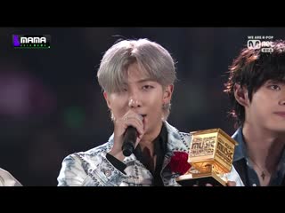 191204 2019 mama 방탄소년단 올해의 월드와이드 아이콘 수상 cut by 시잎새
