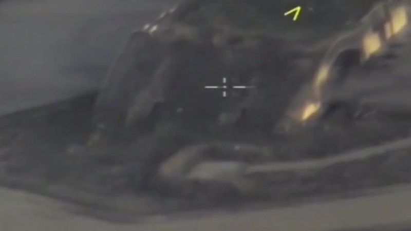 Минобороны рф опубликовало видео последствий американского удара по базе в сирии