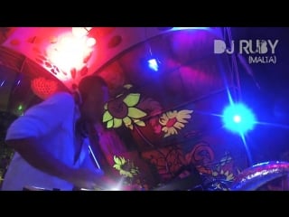 Dj ruby live video set at jungle experience, koh phangan thailand 25 01 13