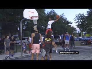 Ballislife hansel enmanuel joined the ballislife squad & shuts park down vs trash talkers! respect was earned!! (27 05 2021)