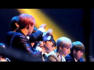 [fancam] 161213 bts reaction to dean, crush, zico @2016 mama