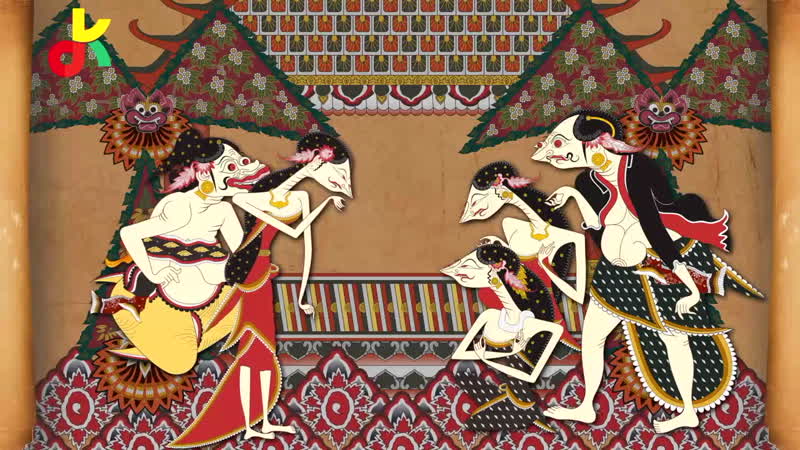 Пьеса «джоко кембанг кунинг» свиток 1 сцена 3