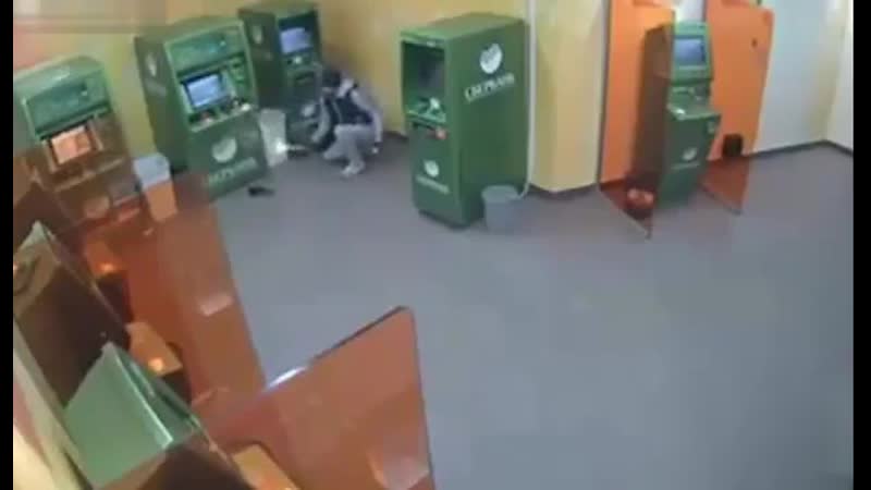 Неудачная попытка вскрыть банкомат