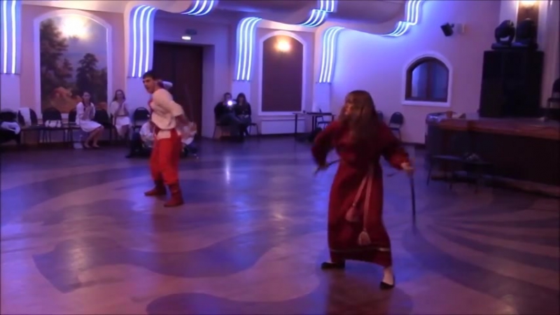 Сильнейший танец с саблями на русской вечёрки! добрыня и вежа
