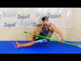 Zejax front plank muscles animation