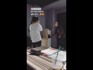 180115 kim minsung (hansol) in @1997dance studio instastory