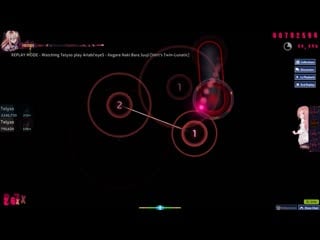 Osu! firs 7* pass ~ariabl'eyes kegare naki bara juuji (yf bmp) [vert's twin lunatic]~