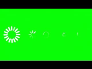 Loading symbols green screen animation footage