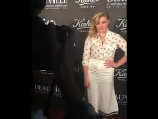 Photocall of chloe moretz at kiehls club during deauville 2016