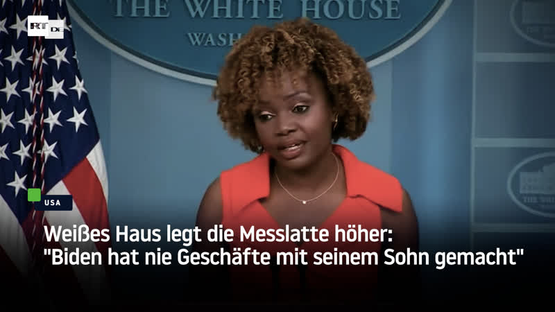 Weisses haus legt die messlatte höher "biden hat nie geschäfte mit seinem sohn gemacht"