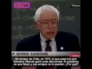 Sanders explica porque eeuu derroca gobiernos