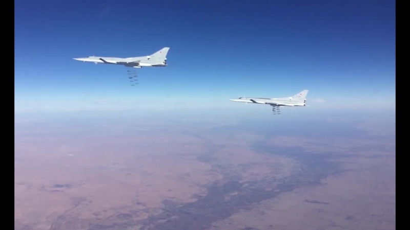 Нанесение группового авиационного удара по объектам игил