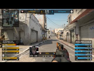 Kennys taps down three in the first pistol round (dust2)