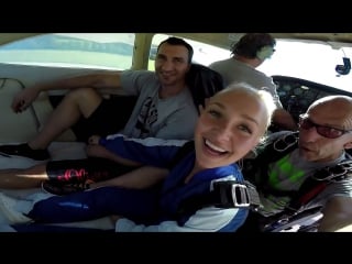 Tirol skydiving wladimir klitschko and hayden panettiere