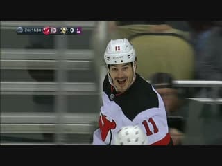 Devils’ zacha makes nice one handed pass, boyle roofs shorthanded goal
