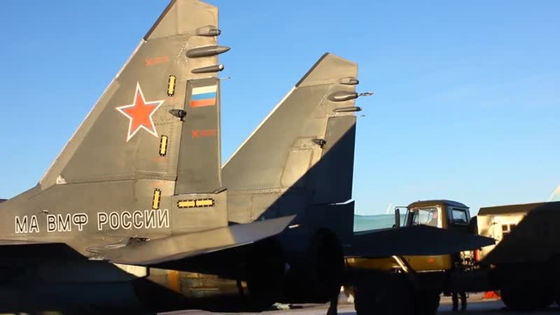 Учебные полеты экипажей миг 29 корабельной авиации северного флота в заполярье
